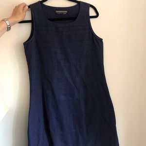 Fabindia Blue Linen Dress